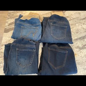 Maternity jeans and shirts LOT size medium